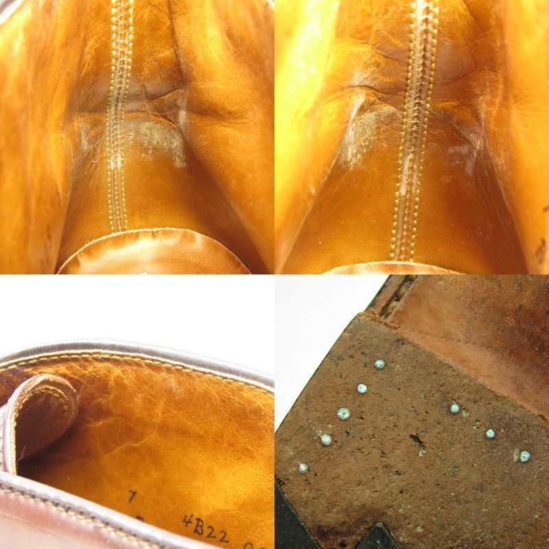  Alden × UNITED ARROWS オールデン US 7 D 25 cm チャッカブーツ 1339 バリーラスト レザーソール バーガンディ シェルコードバン ブーツ 革靴 靴