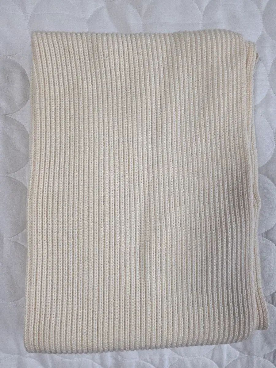 ルメール ニットマフラー アイボリー