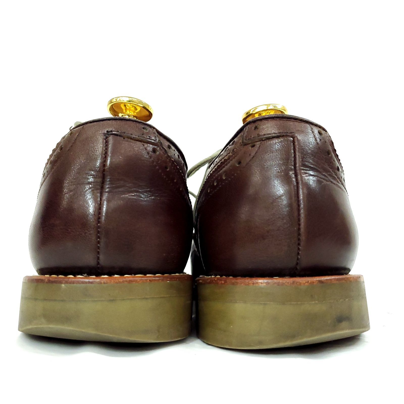 【超美品】 REGAL ウイングチップ（フルブローグ）内羽根　ブラウン　25㎝ リーガル 美品 ウイングチップ フルブローグ 本革 レザー ブラウン