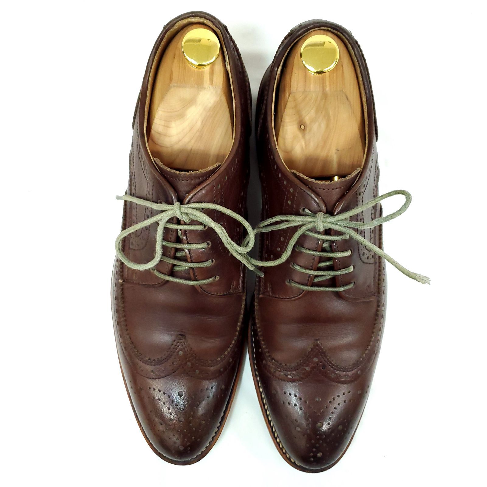 【超美品】 REGAL ウイングチップ（フルブローグ）内羽根　ブラウン　25㎝ リーガル 美品 ウイングチップ フルブローグ 本革 レザー ブラウン