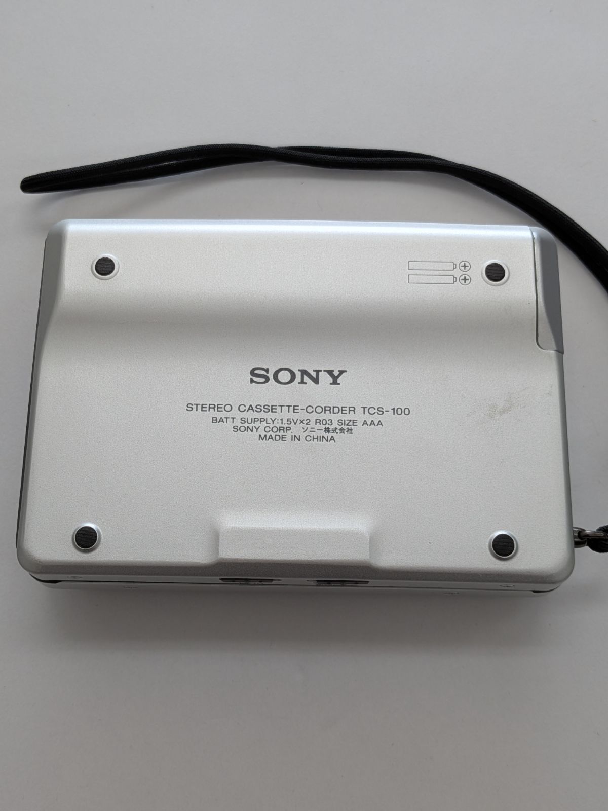 美品 ジャンク】SONY ステレオカセットレコーダー TCS‐100 シルバー