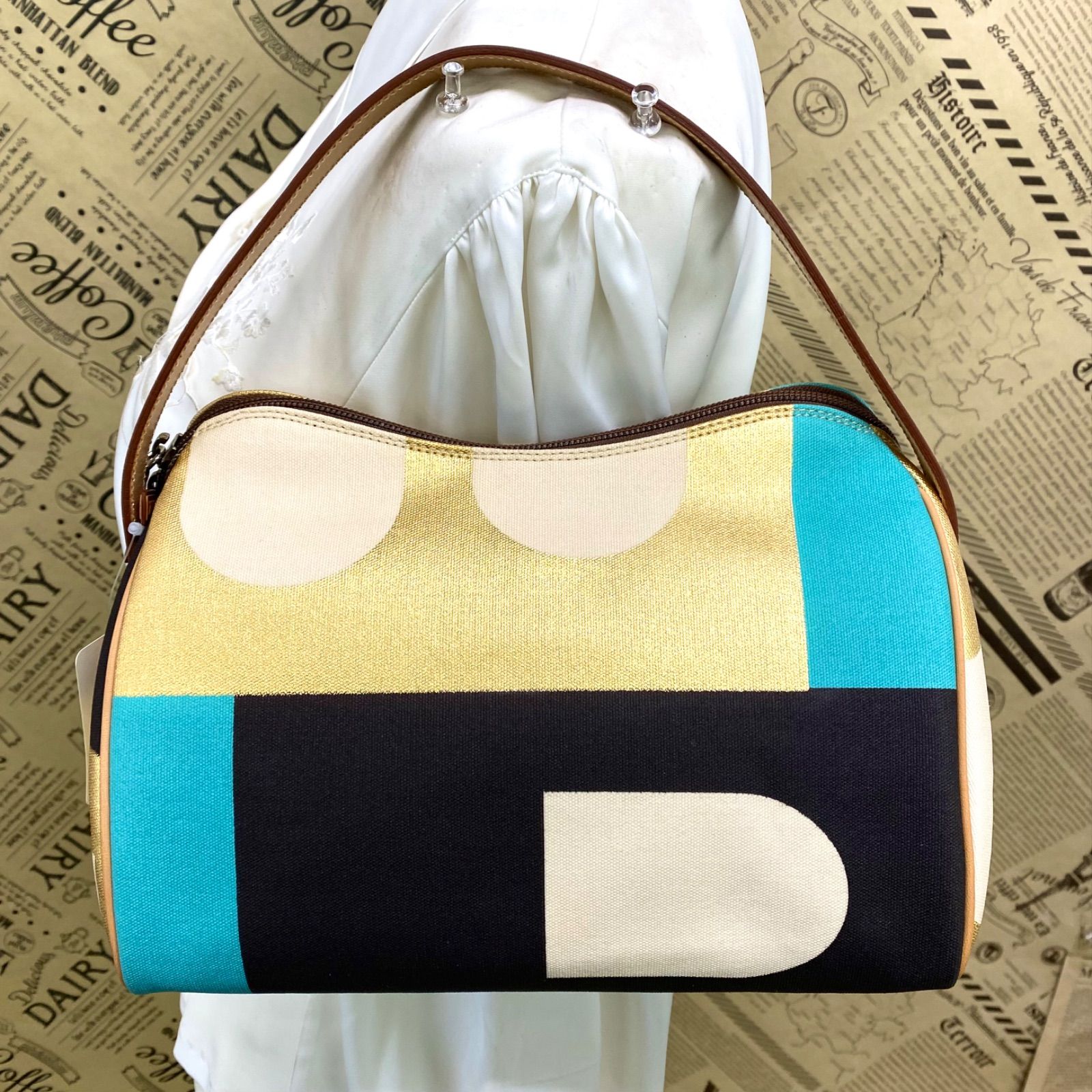 バリー ハンドバッグ キャンバス ポーチ コスメ 旅行FZ 397