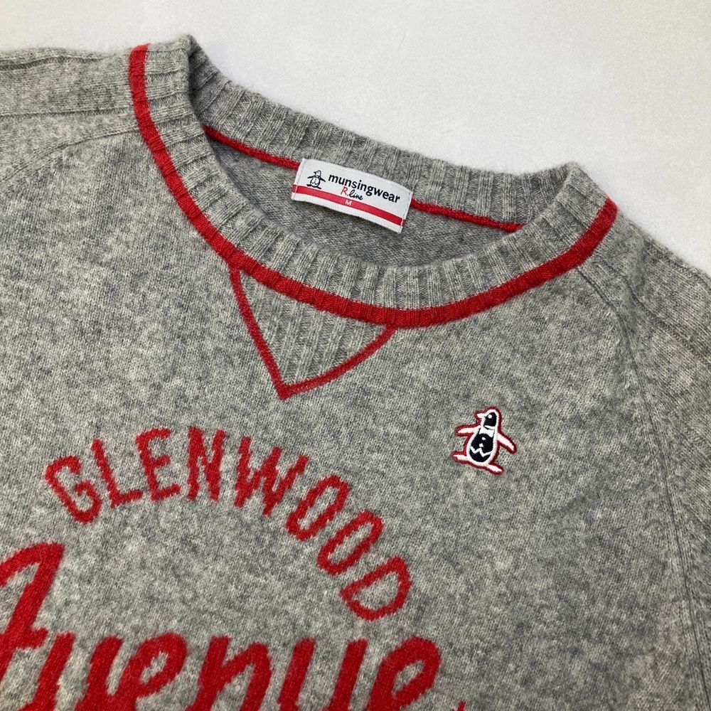 サイズ：M MUNSING WEAR マンシングウェア RL4220 ウール混 ニット