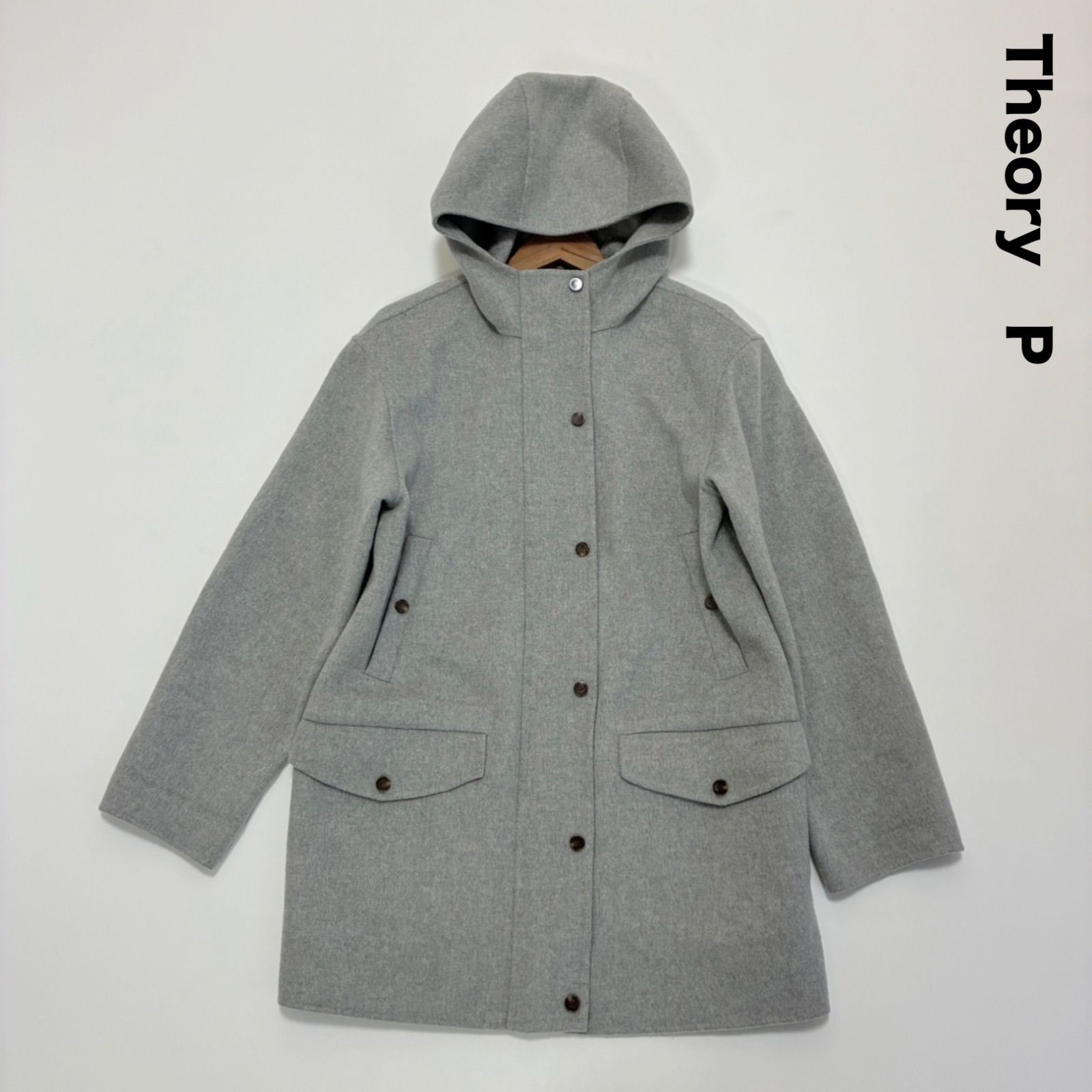 Theory セオリー☆23AW New Divide GC ST Parka DF グレー P カシミヤ