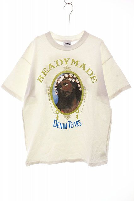 × DENIM TEARS COTTON WREATH T WHITE L レディメイド デニムティアーズ グラフィック Tシャツ 半袖 ホワイト ブランド古着ベクトル AA 260110
