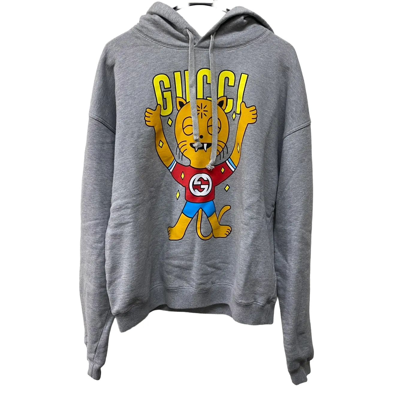 グッチ GUCCI プルオーバー スウェットパーカー フーディ Pablo Delcielo インターロッキングG キャットプリント Sサイズ