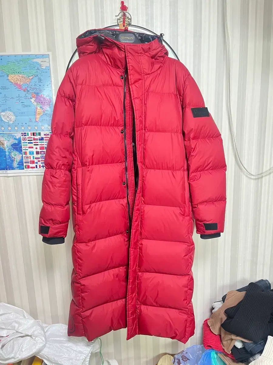 ペンフィールド ダウンジャケット ロング丈 レッド S