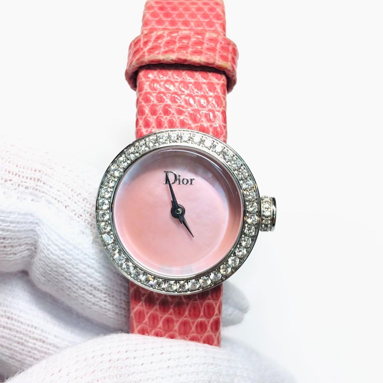 稼働 Christian Dior ディオール La D De ダイヤモンド クオーツ