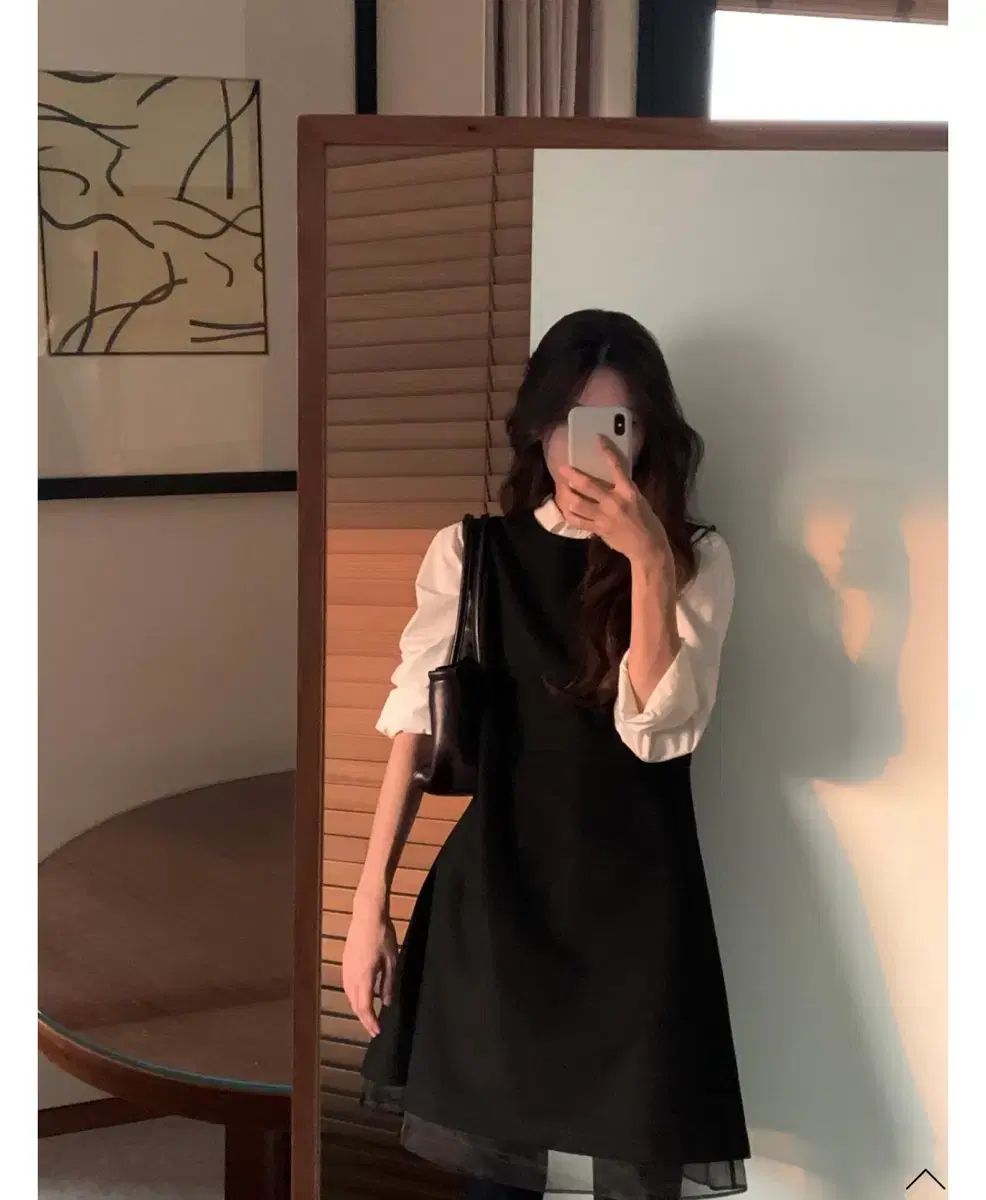  オンス ounce リーブ レイヤー ONE PIECE 長袖 七分袖 ひざ丈ワンピース