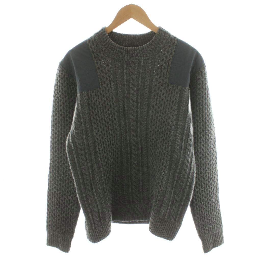 ジョン アンダーカバー John Nylon Changed Knit ニット セーター 長袖 2 グレー JUR 4903 |AN 22