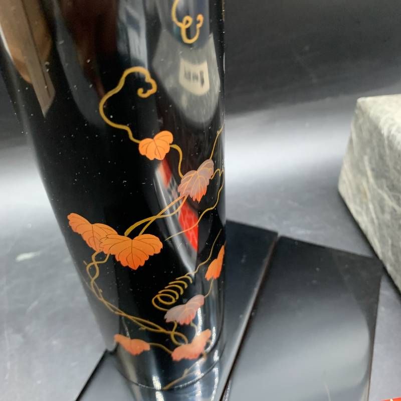 S363 輪島塗 花器 骨董・民芸品 花器 花瓶 漆器 花生け 中古 フラワー