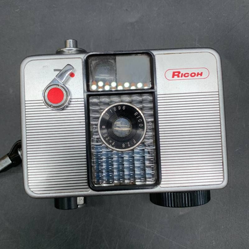 Z 393 RICOH AUTO HALF S リコーオートハーフS黒縞模様 ハーフサイズフィルムカメラ 動作未