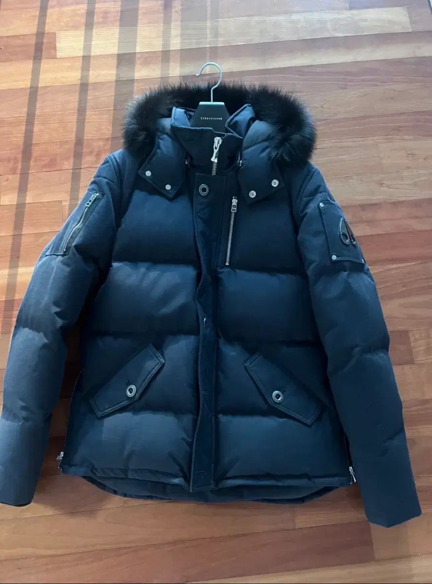 L サイズ ムースナックルズ スリークォーター ダウン ネイビー