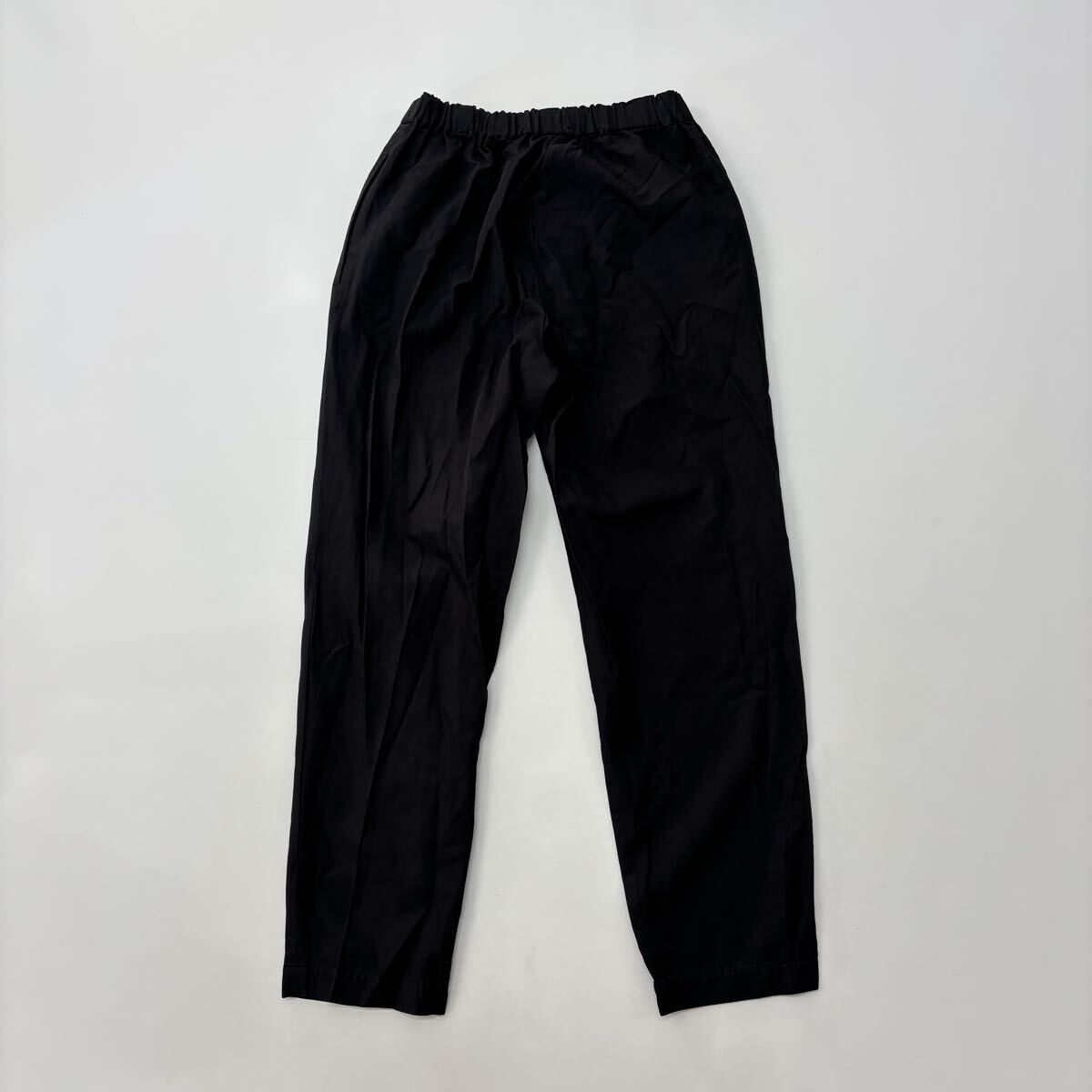 20 ss 2020 COMME des GARCONS コム デ ギャルソン ポリ縮 製品染め イージー パンツ ブラック 系 サイズ M 801-0070