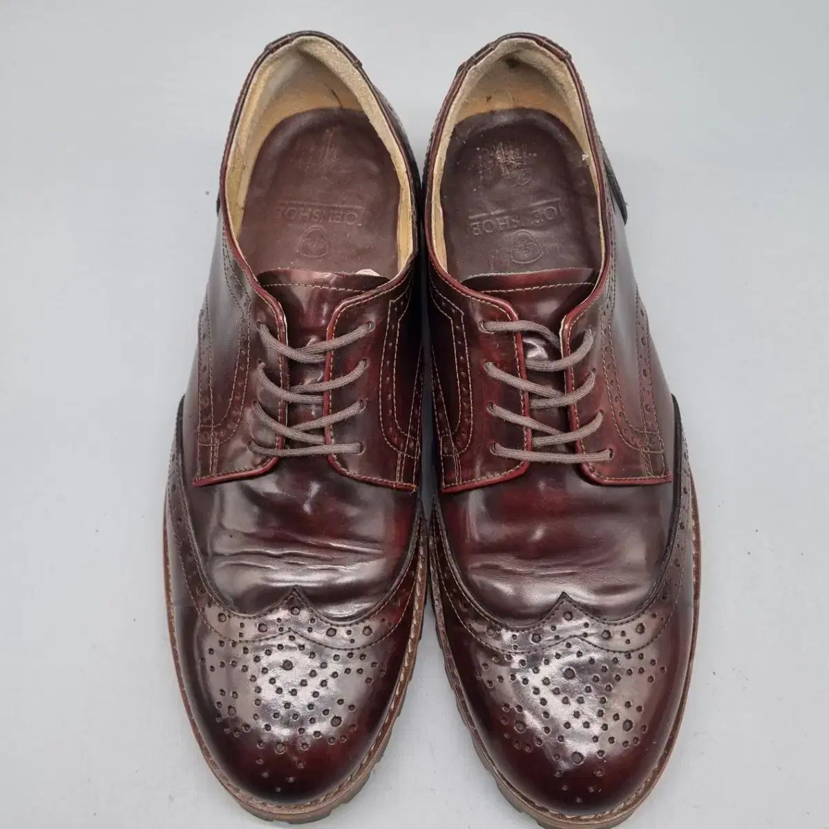 ジョーアンドシュー ウィングチップ メンズ ハンドメイドシューズ 実物画像あり 実際サイズ255