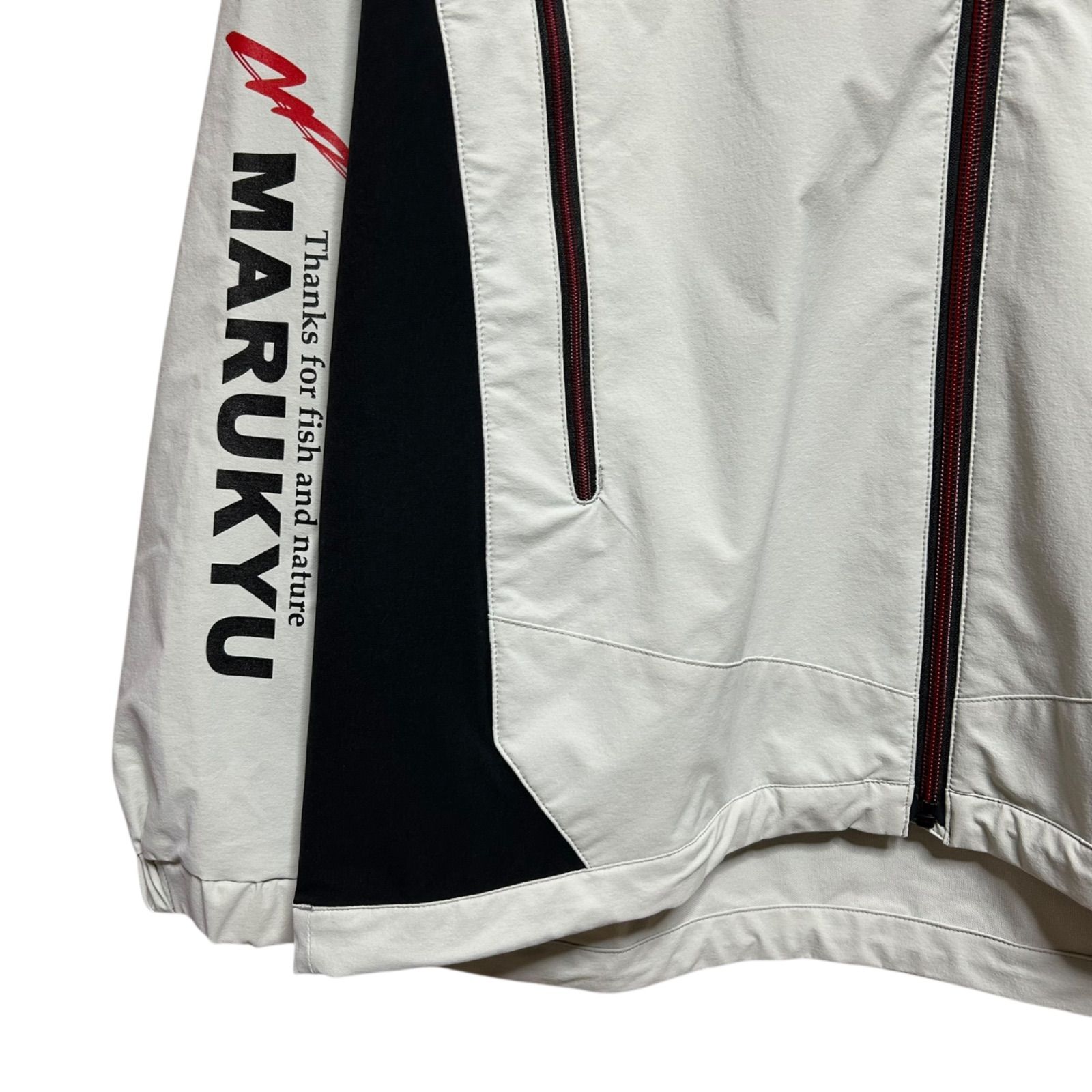 極美品 希少 マルキュー 撥水 ストレッチ ジャケット L ライトグレー