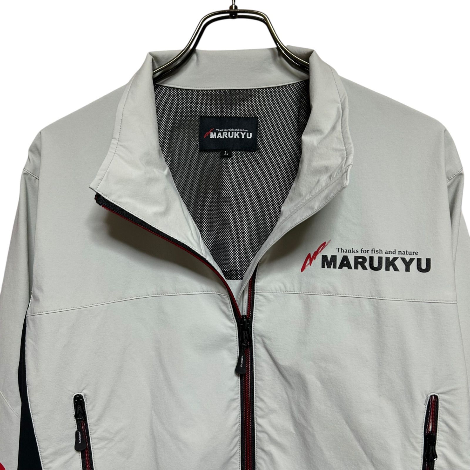 極美品 希少 マルキュー 撥水 ストレッチ ジャケット L ライトグレー