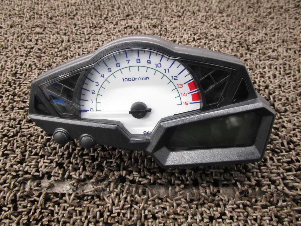 ニンジャ250 デジタル メーター タコメーター △B 224 EX 250 L カワサキ LE Ninja 動画有 FI インジェクション