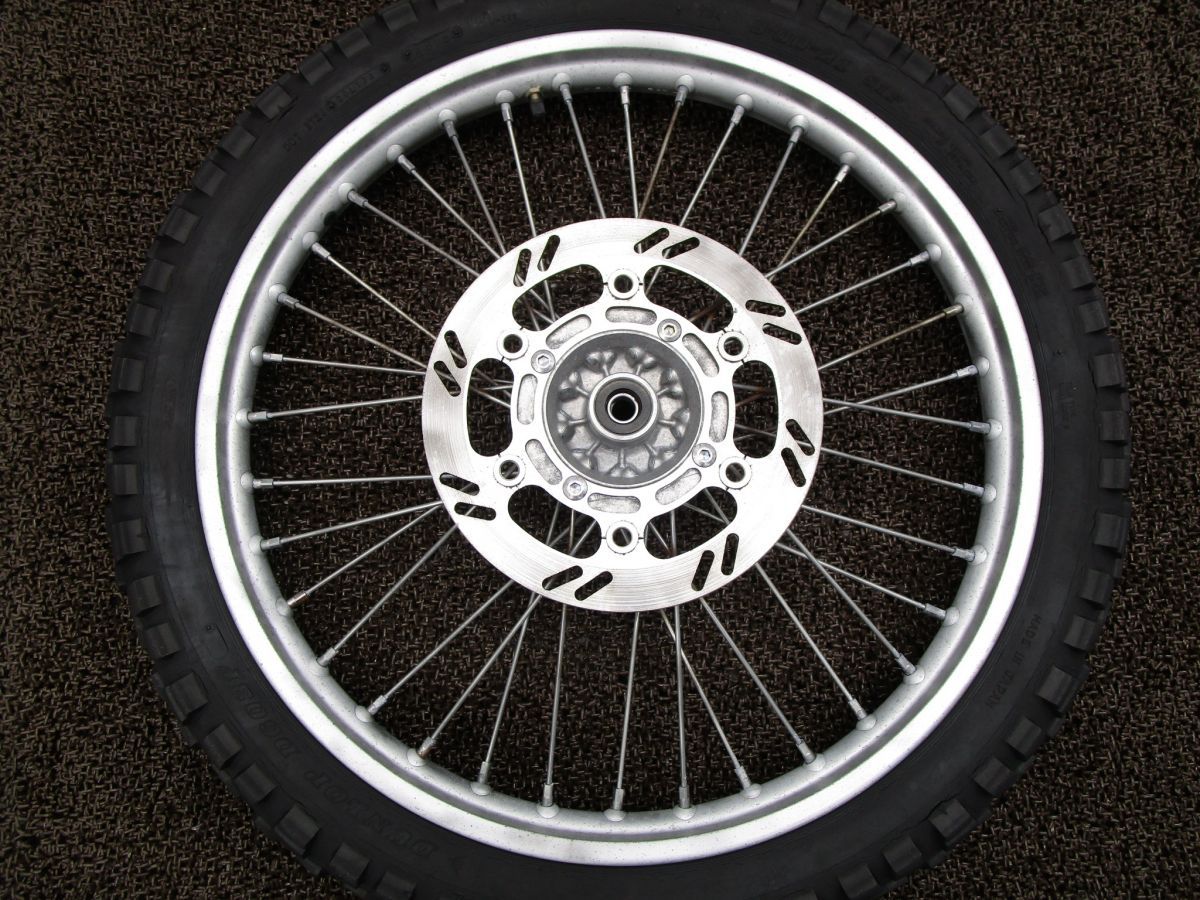 フロントホイール ディスク □B 357 LX 250 E カワサキ DE キャブ車 動画有