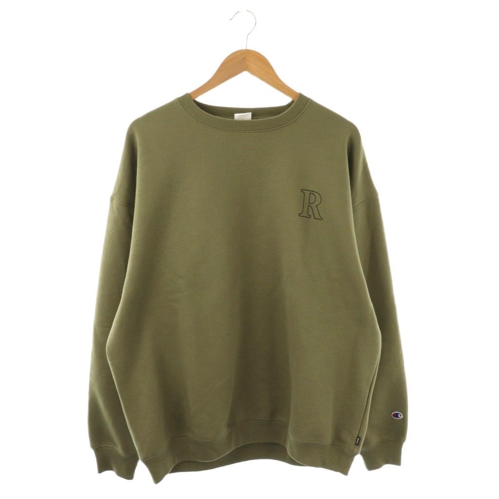 チャンピオン CHAMPION RHC Ron Herman 別注 スウェット プルオーバー 長袖 XL カーキ |HK OS AD
