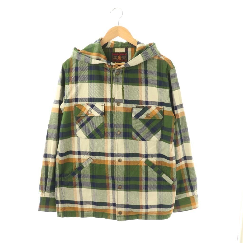 ヒステリックグラマー HYSTERIC GLAMOUR CIRCLE GIRL フーデッドCPO パーカー ジップアップ M グリーン |HK OS