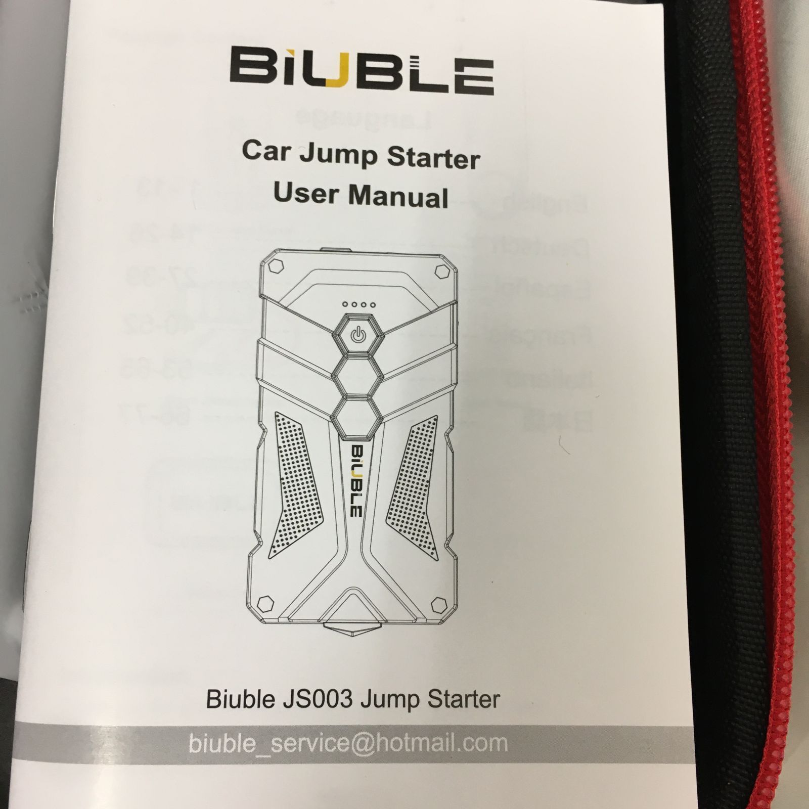 三沢店69-5-0108] BIUBLE CAR ジャンプスターター エンジンスターター 