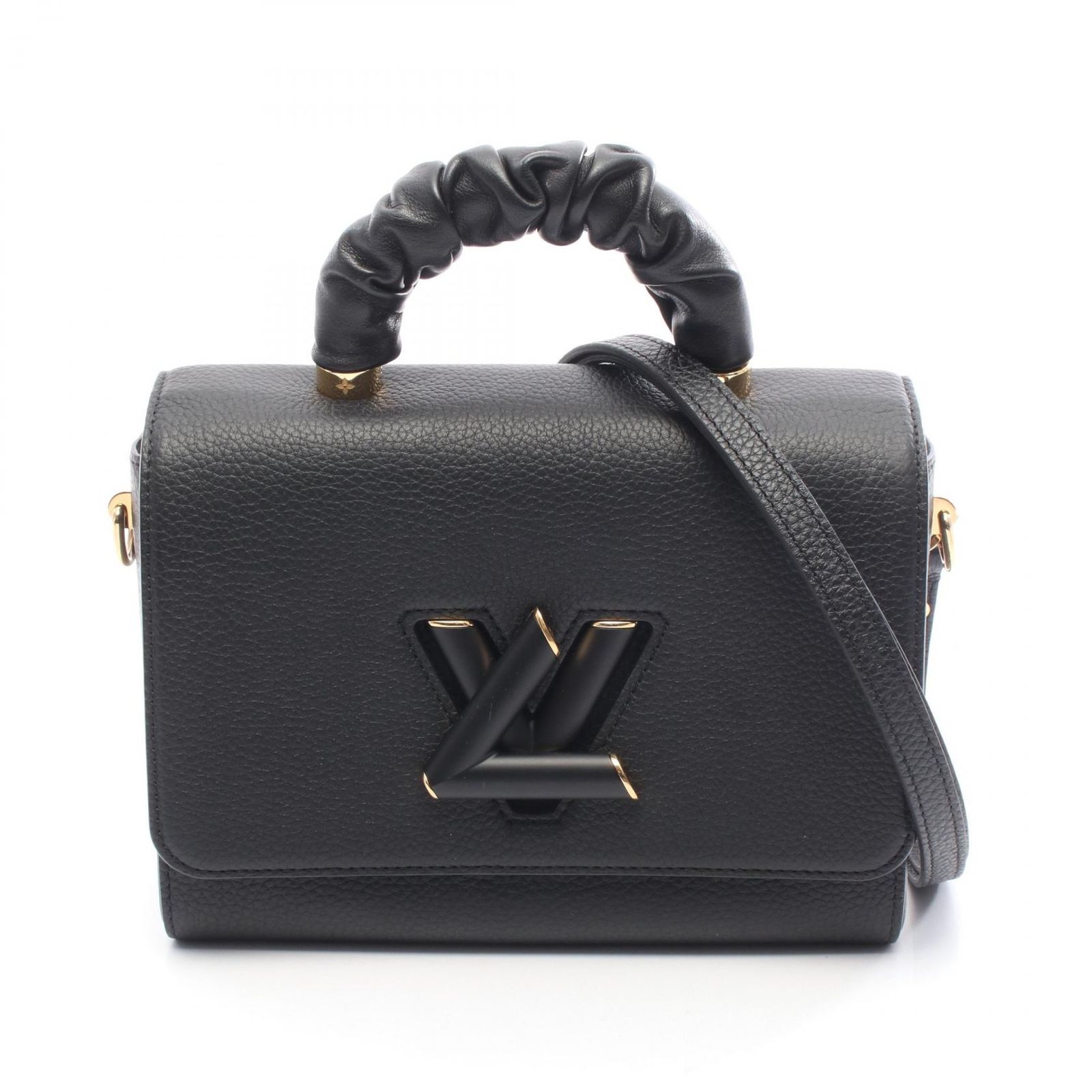 ルイ ヴィトン LOUIS VUITTON ハンドバッグ ツイストMM M 58688 ノワール レザー レディース A