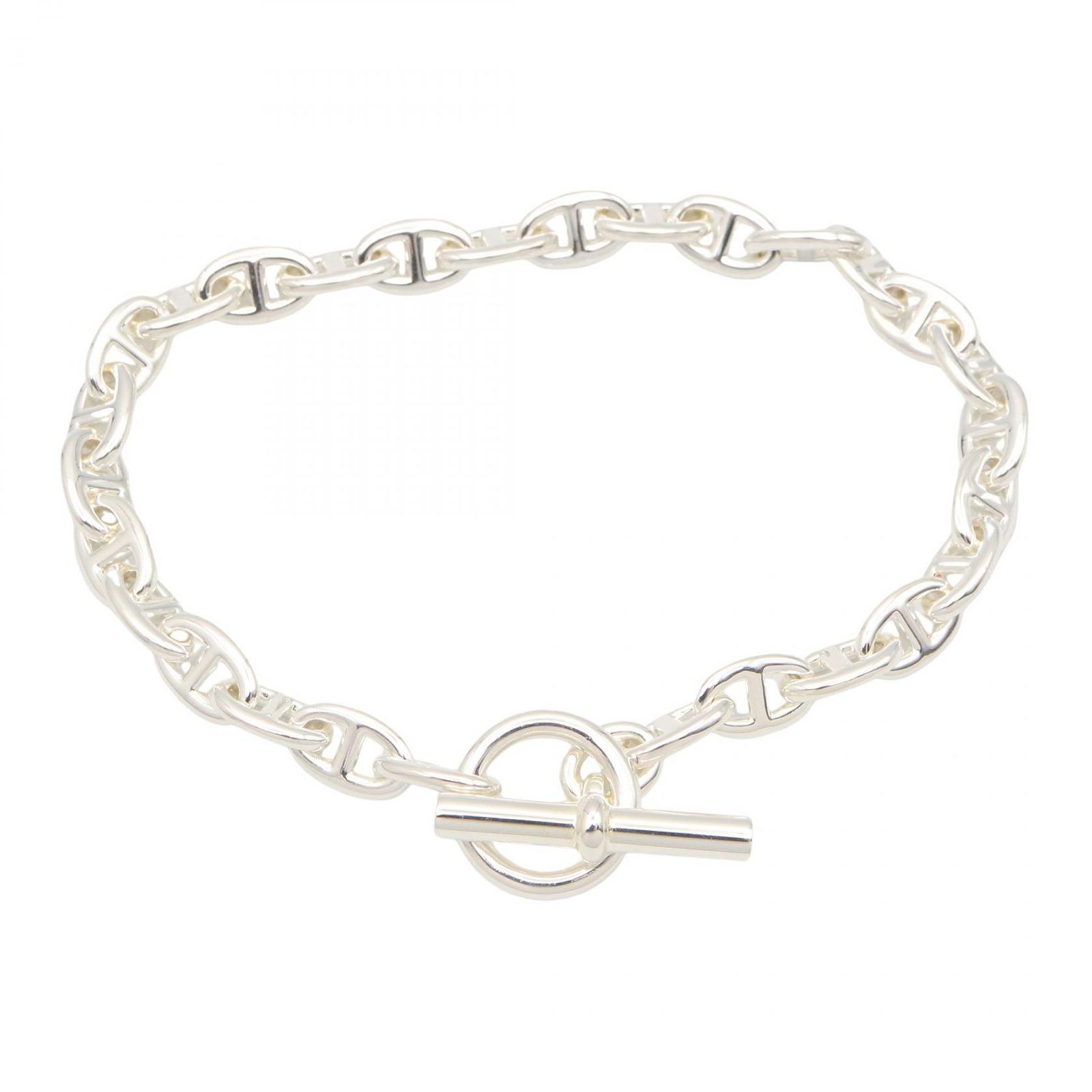 エルメス HERMES ブレスレット シェーヌダンクルTPM 28コマ 15.5 g 腕回り17.5㎝ シルバー925 ユニセックス