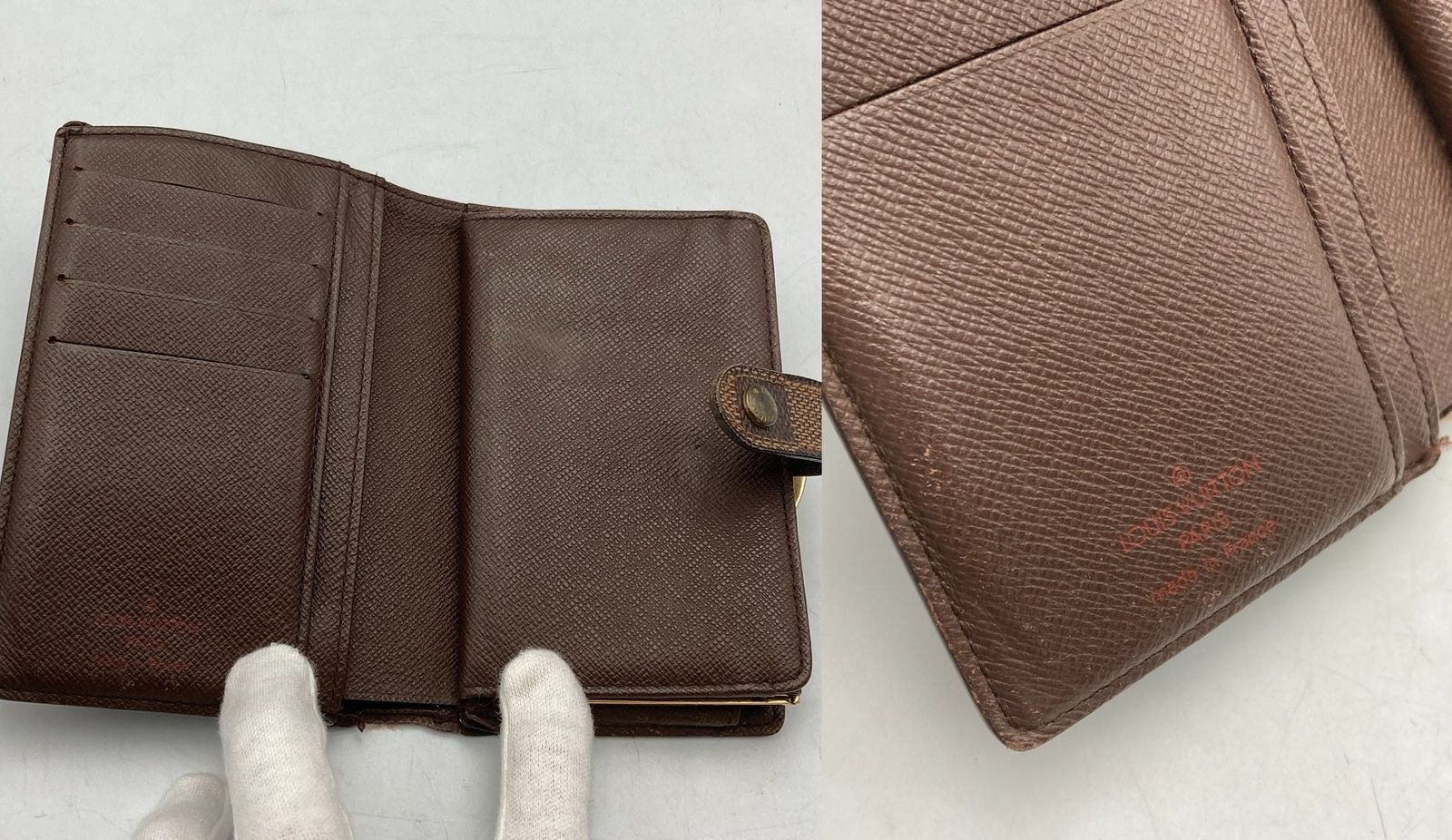 LOUIS VUITTON ルイヴィトン ダミエ エベヌ ポルトモネ・ビエ