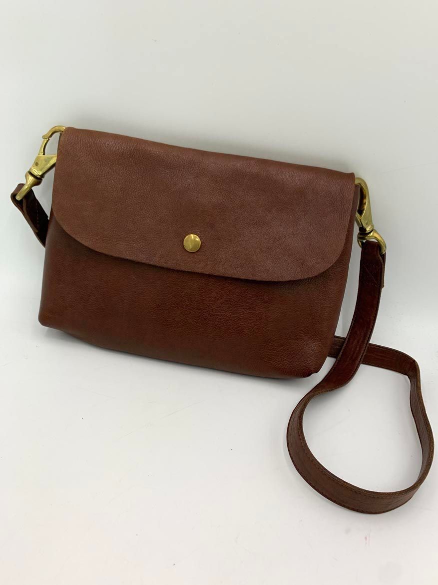 Damasquina ダマスキーナ MAIL BAG SMALL 牛革 ショルダー バッグ ブラウン ◎レディース