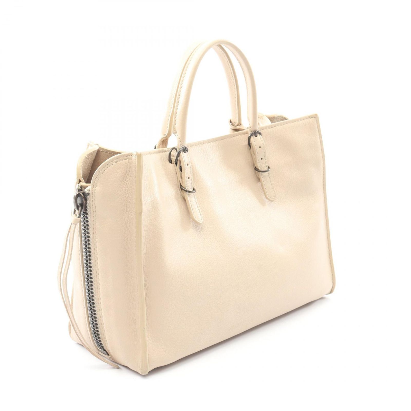 バレンシアガ BALENCIAGA トートバッグ 370926 ペーパーA6 麻×レザー 