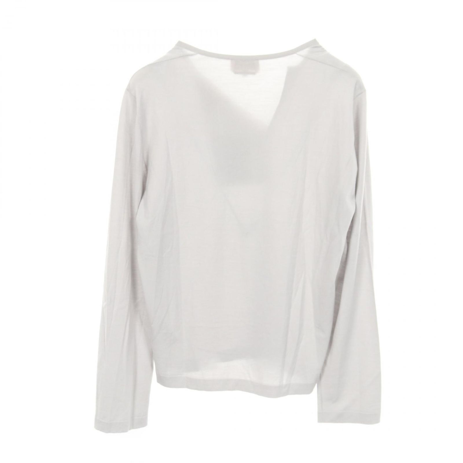 エルメス HERMES ニット ヘンリーネック アイボリー ウール シルク エルメス HERMES ニット ヘンリーネック アイボリー ウール シルク