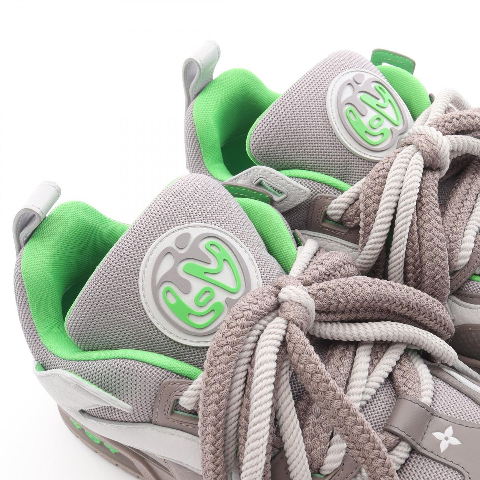  ルイ ヴィトン LOUIS VUITTON スニーカー LVスケートライン グレー グリーン レザー メンズ A スニーカー 靴