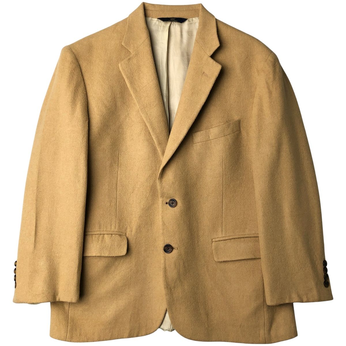 古着 ブルックスブラザーズ Brooks Brothers 346 キャメルヘア テーラードジャケット メンズM相当|eaa 605585