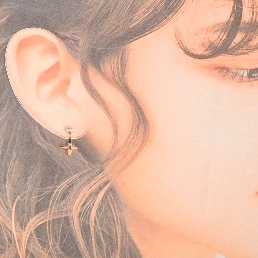 【美品】LOUIS VUITTON モノグラムイディール ピアス LOUIS VUITTON - ルイ・ヴィトン LOUIS VUITTON ピアス ピュス