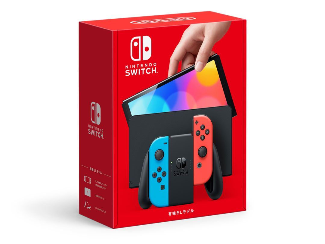♥ 任天堂 Nintendo Switch 有機ELモデル ネオンブルー ネオンレッド 箱痛みあり