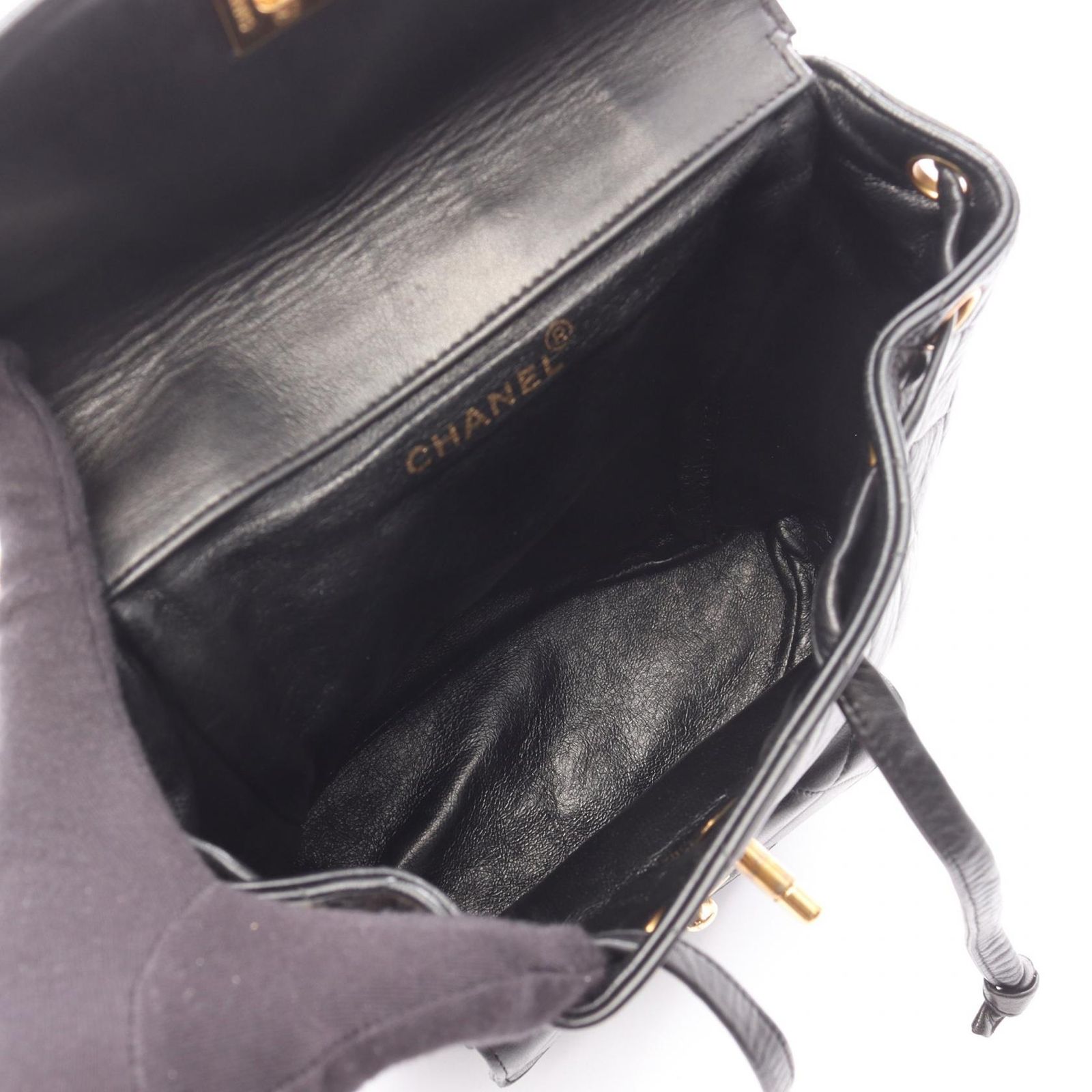 シャネル CHANEL リュックサック バックパック マトラッセ ブラック