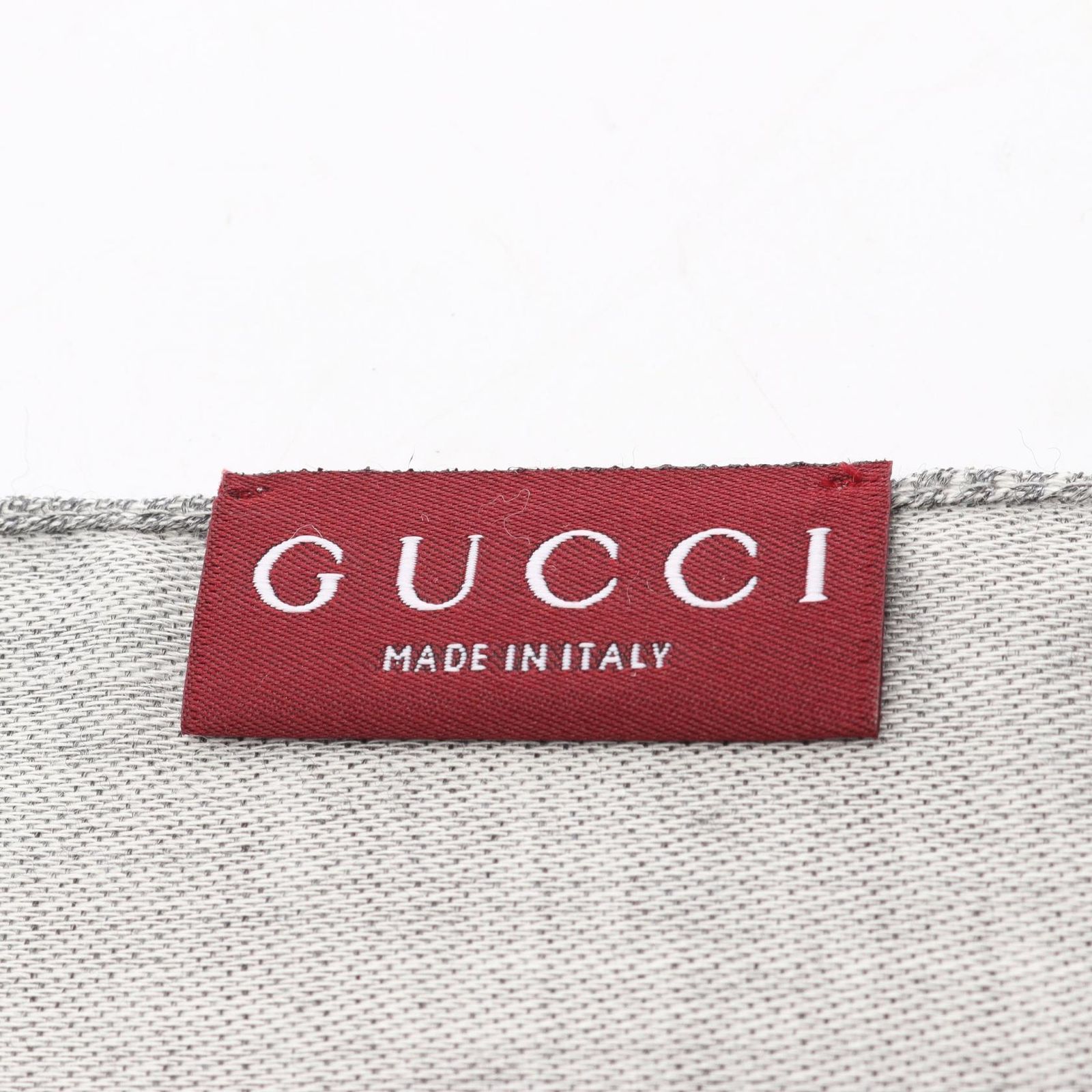 グッチ GUCCI ストール GG柄 グレー ウール シルク ユニセックス