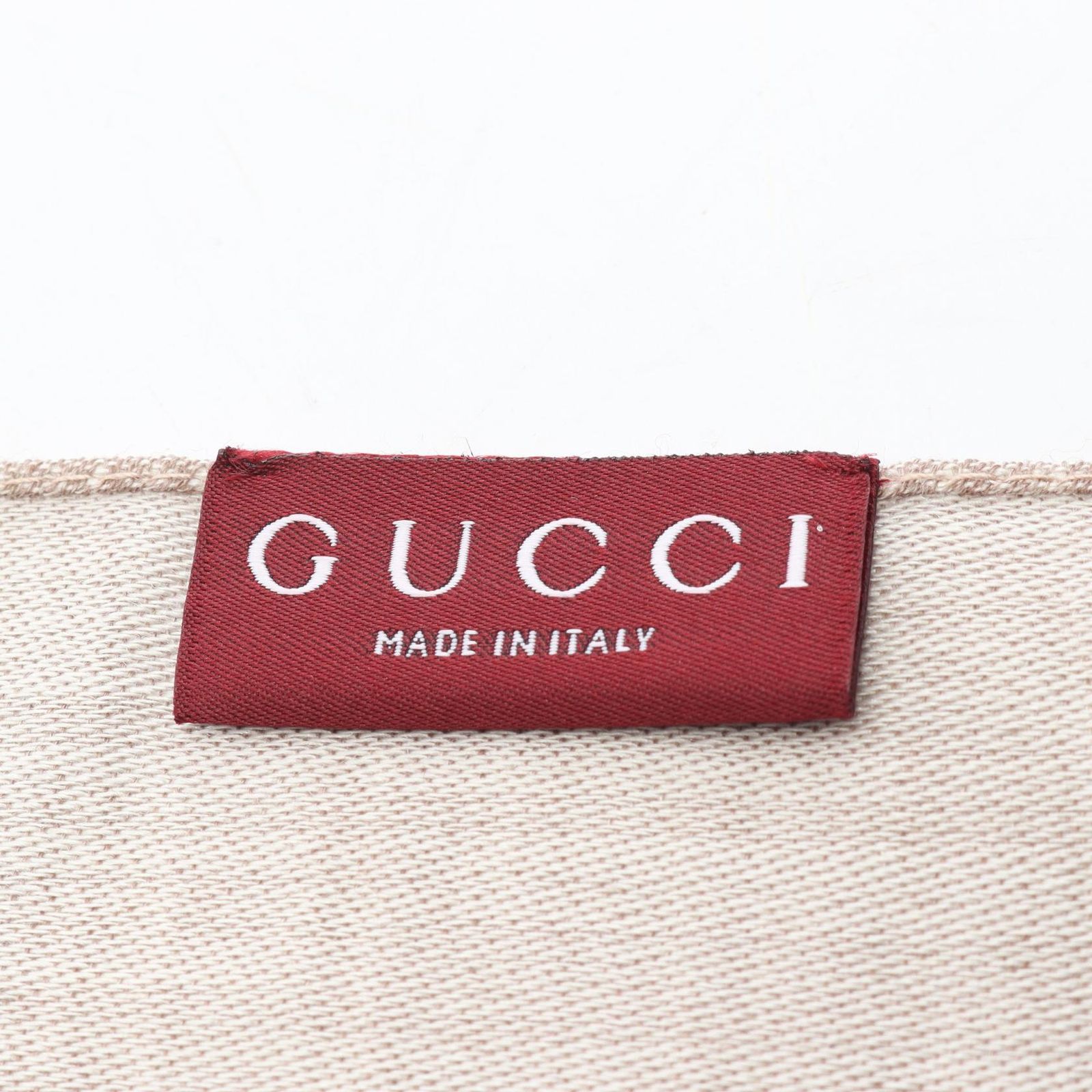 グッチ GUCCI ストール GG柄 ベージュ ウール シルク ユニセックス