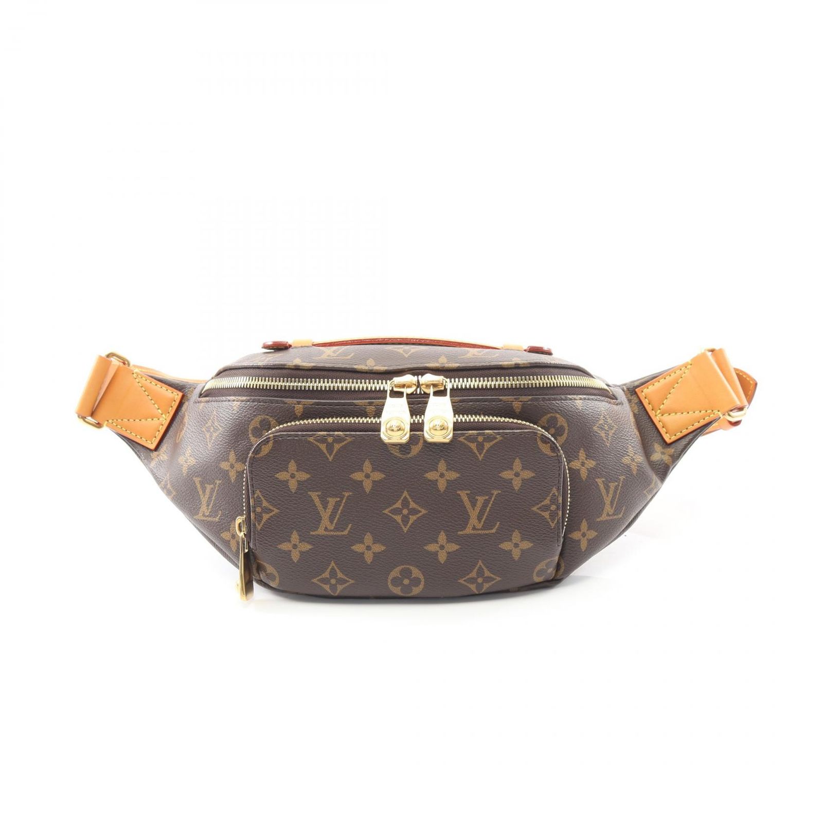 ルイ ヴィトン LOUIS VUITTON ウエストバッグ ボディバッグ ラッシュ バムバッグ モノグラムアーカイヴ M 14019 PVCコーティングキャンバス レザー