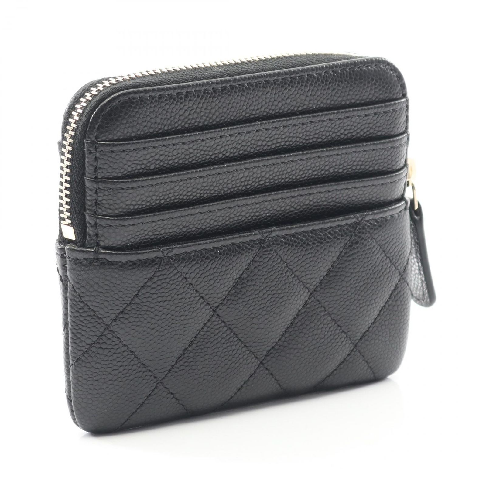 シャネル CHANEL コインケース マトラッセ AP 2061 ブラック キャビアスキン グレインドカーフ レディース ♥