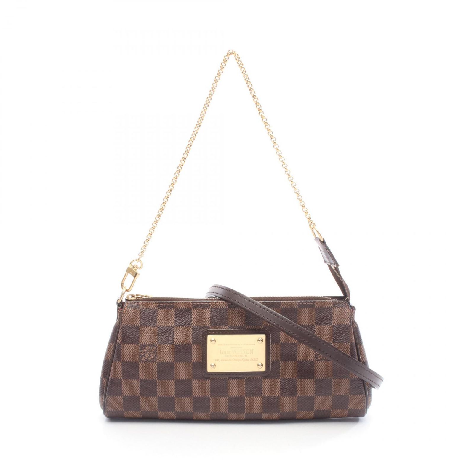 ルイ ヴィトン LOUIS VUITTON ハンドバッグ エヴァ N 55213 PVCコーティングキャンバス レザー レディース A