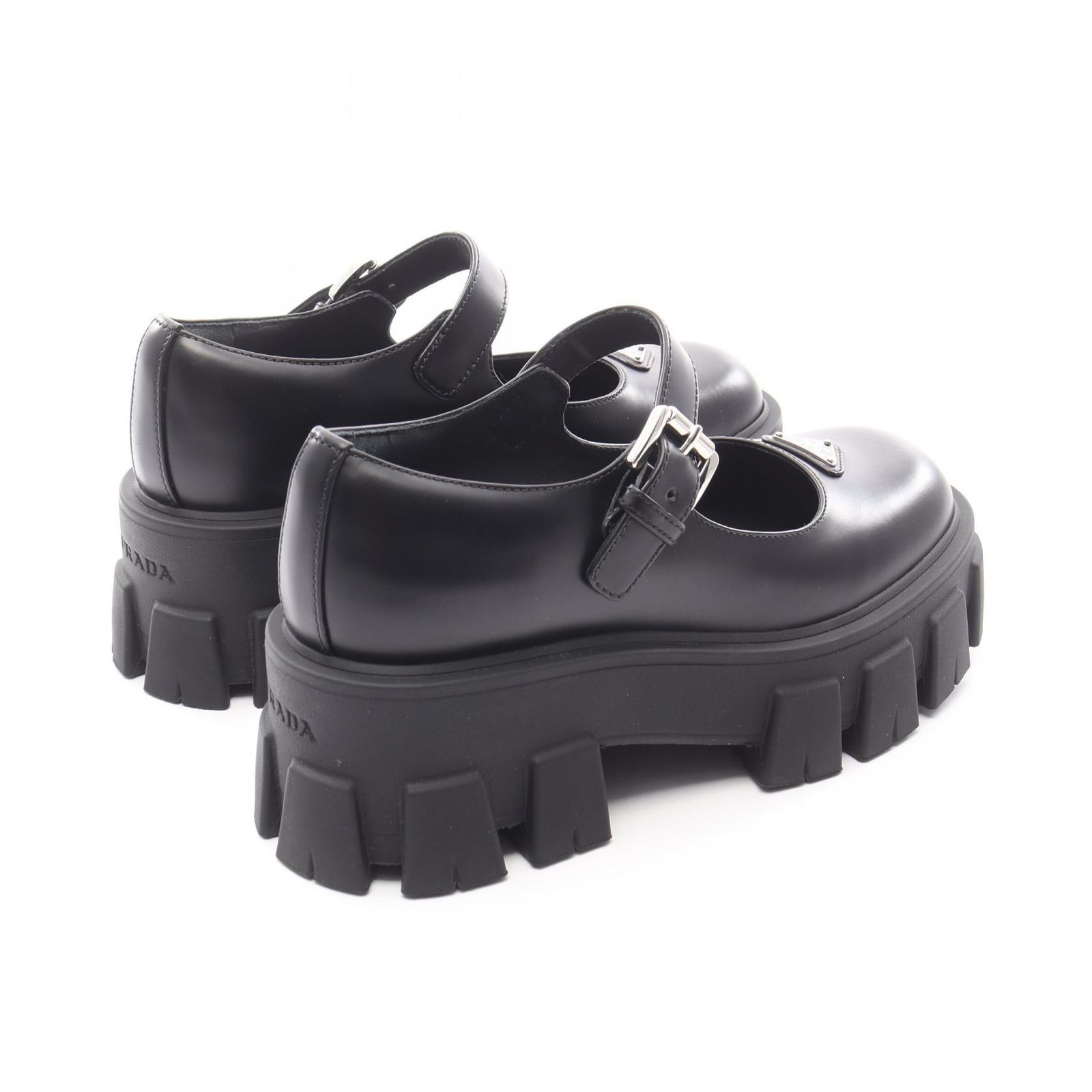プラダ PRADA ローファー モノリス ブラッシュドレザー メリージェーン 