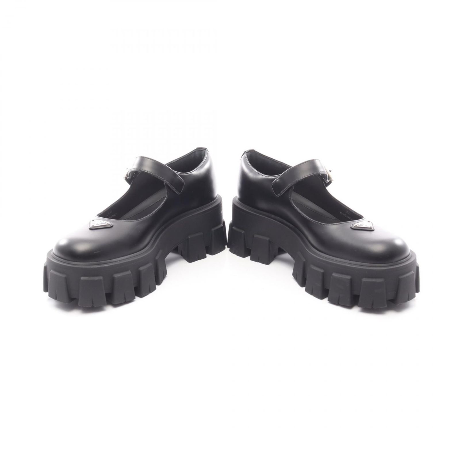 プラダ PRADA ローファー モノリス ブラッシュドレザー メリージェーン 