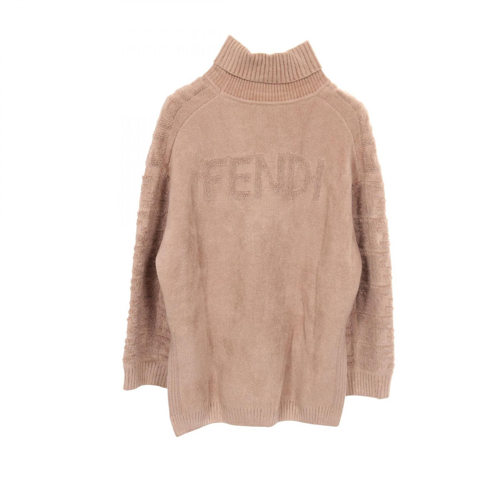 フェンディ FENDI ニット FF柄 レーヨン ウール セーター レディース 
