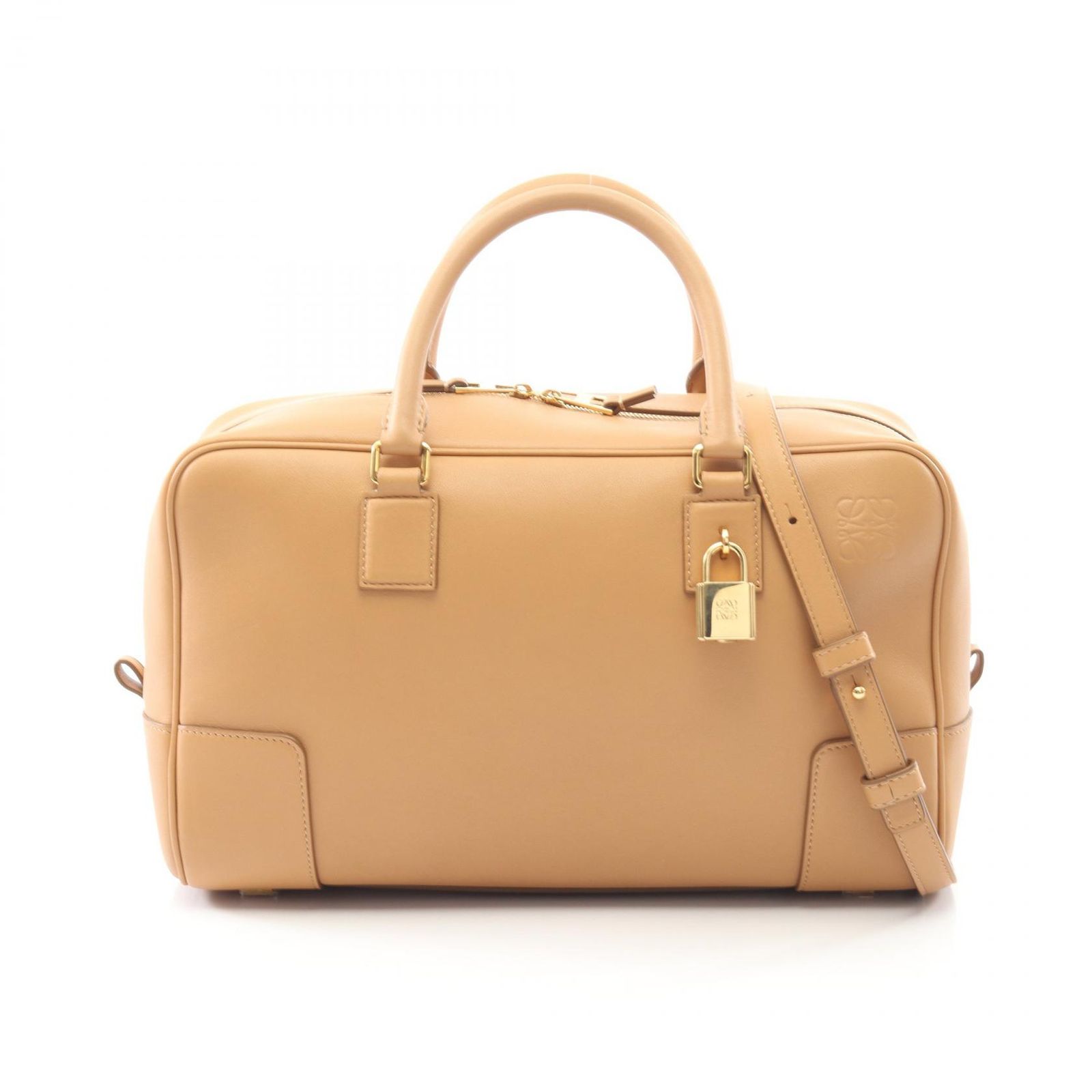 ロエベ LOEWE ハンドバッグ アマソナ28 キャメル レザー レディース A