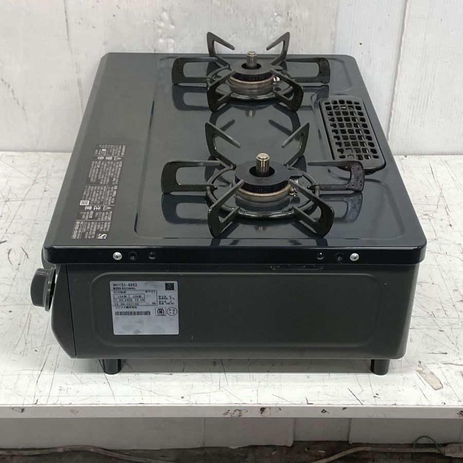 【中古】本体のみ リンナイ ガステーブル 都市ガス用 KG35NBKL-13A ブラック系 リンナイ ガステーブル ガスコンロ KG35NBKL/13A 都市ガス12A・13A用