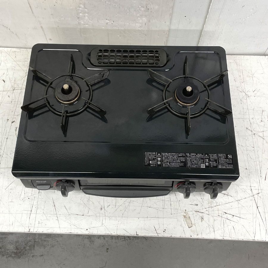 【中古】本体のみ リンナイ ガステーブル 都市ガス用 KG35NBKL-13A ブラック系 リンナイ ガステーブル ガスコンロ KG35NBKL/13A 都市ガス12A・13A用