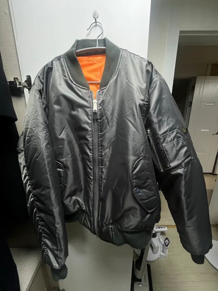 ロスコ MA-1 パイロットジャンパー ガンメタル L