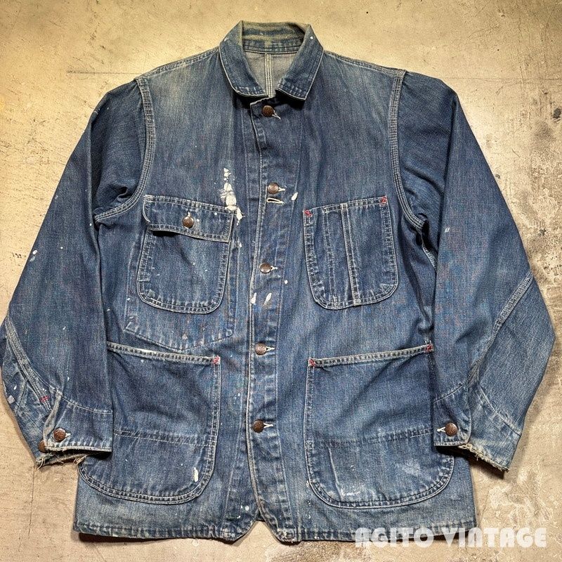 ~60 s BIG MAC デニムカバーオール ワークチョアジャケット ペンキ汚れ ストアブランド JCPenney 38~40位